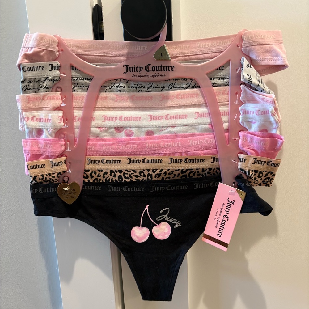 Juicy Couture Bikini Thongs - 7-Pack size Large